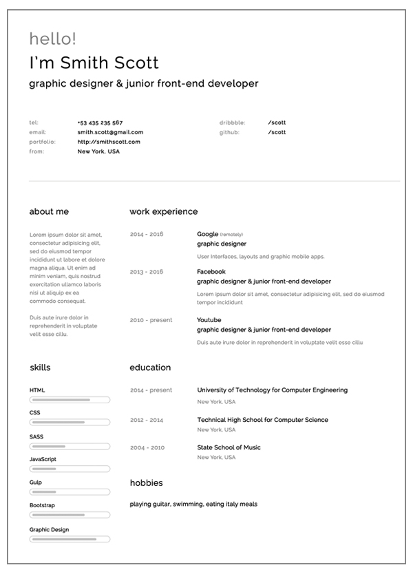 free resume templates for 2017 freebies graphic design junction