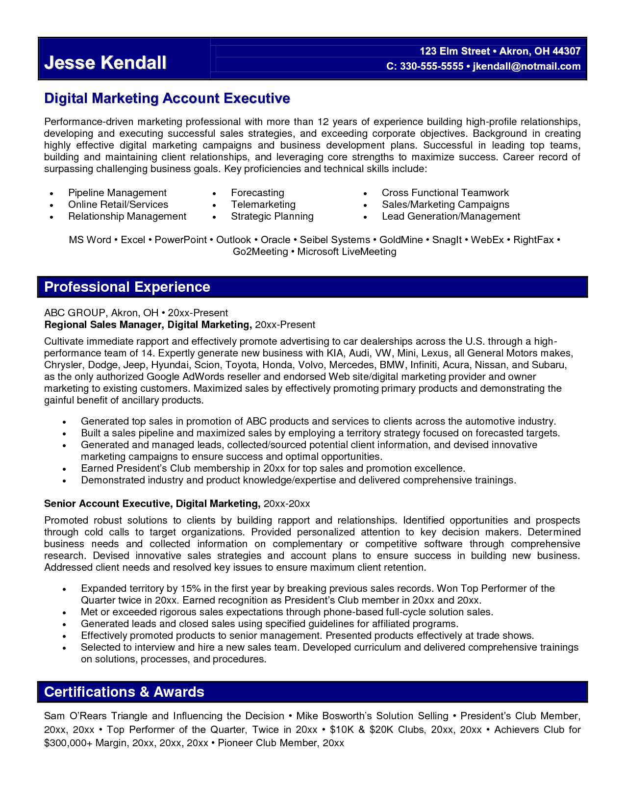 digital marketing resume example essaymafia com