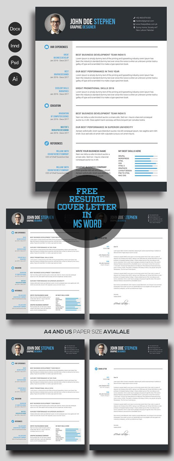 20 free cv resume templates 2017 freebies graphic design junction