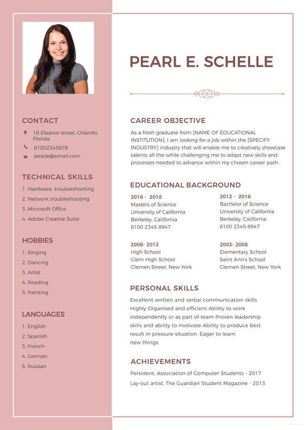 10 high school resume templates examples samples format free