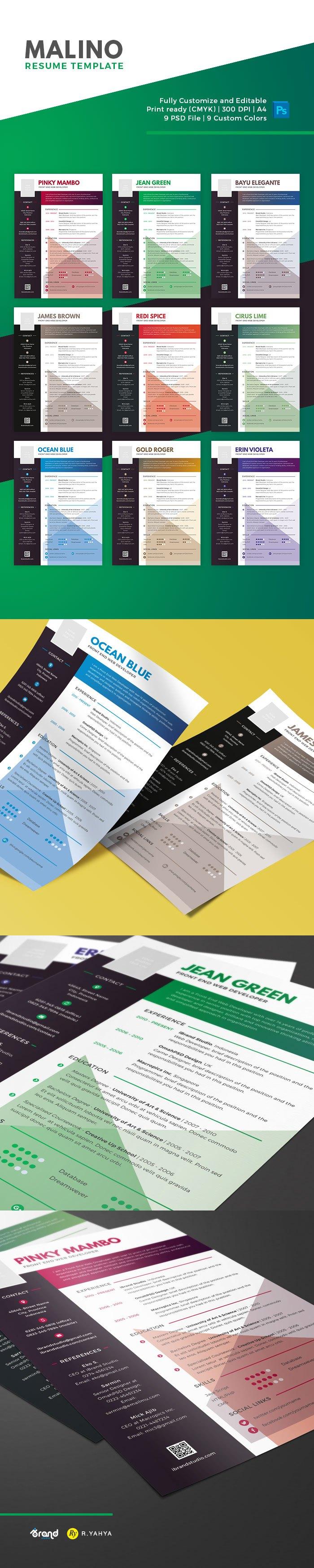 photoshop resume templates free resume template in awesome