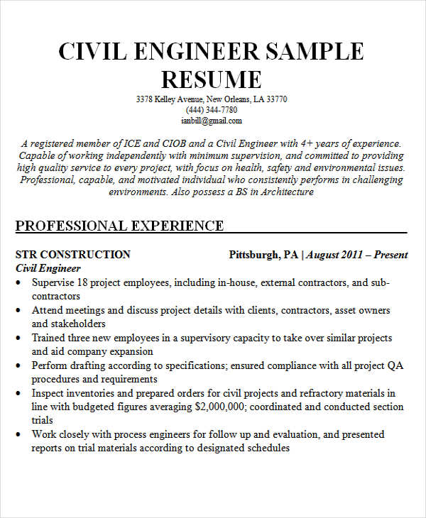 25 best engineering resume templates pdf doc free premium