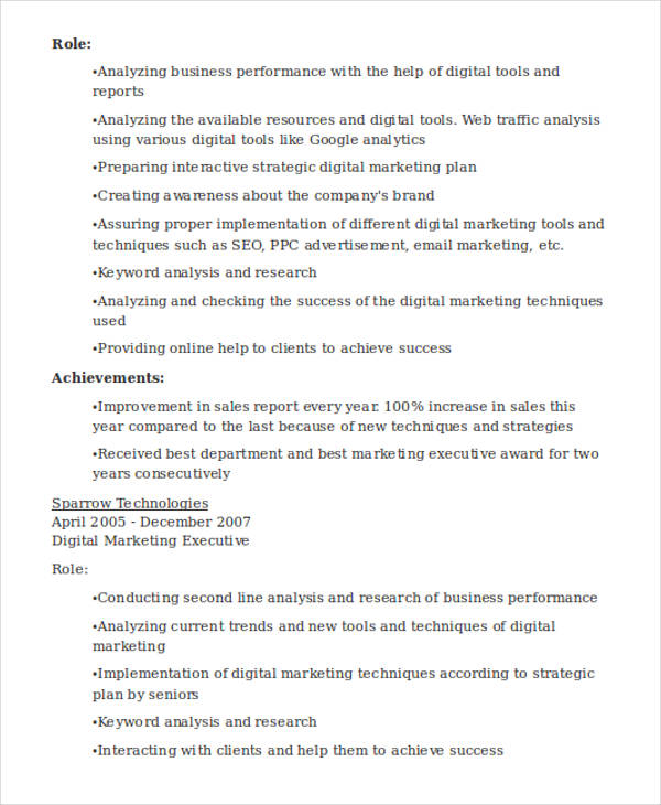 24 best marketing resume templates pdf doc free premium