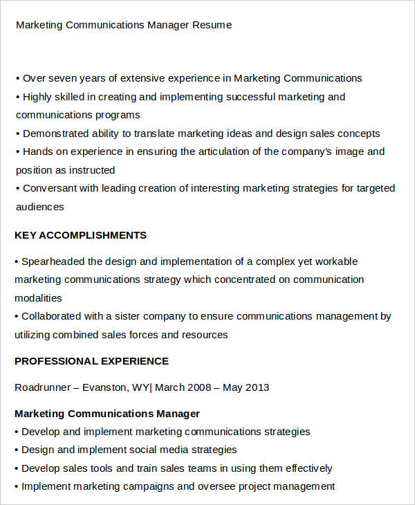 24 best marketing resume templates pdf doc free premium