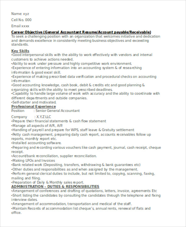 15 accountant resume templates pdf doc free premium templates