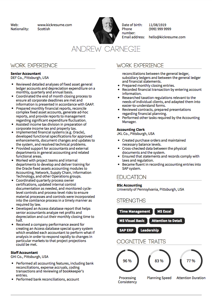 10 accountant resume samples that ll make your application count
