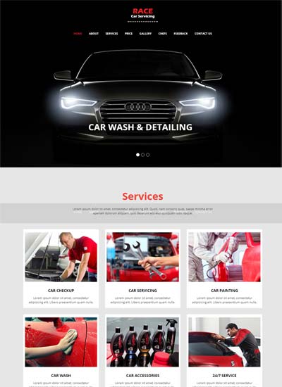 latest car wash templates with bootstrap html free download