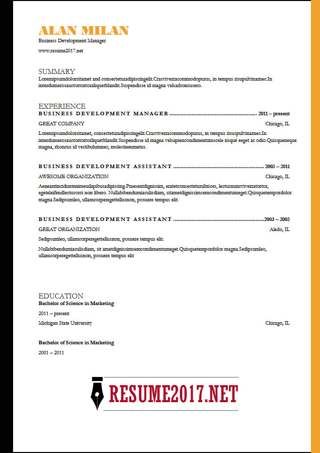resume format 2018 16 latest templates in word