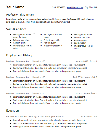 free skills based resume templates for download hirepowers net