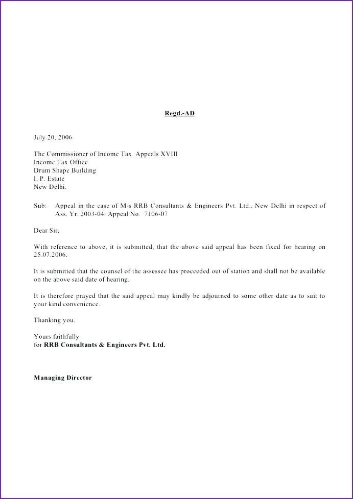 tax appeal letter sample property rent increase template new nz