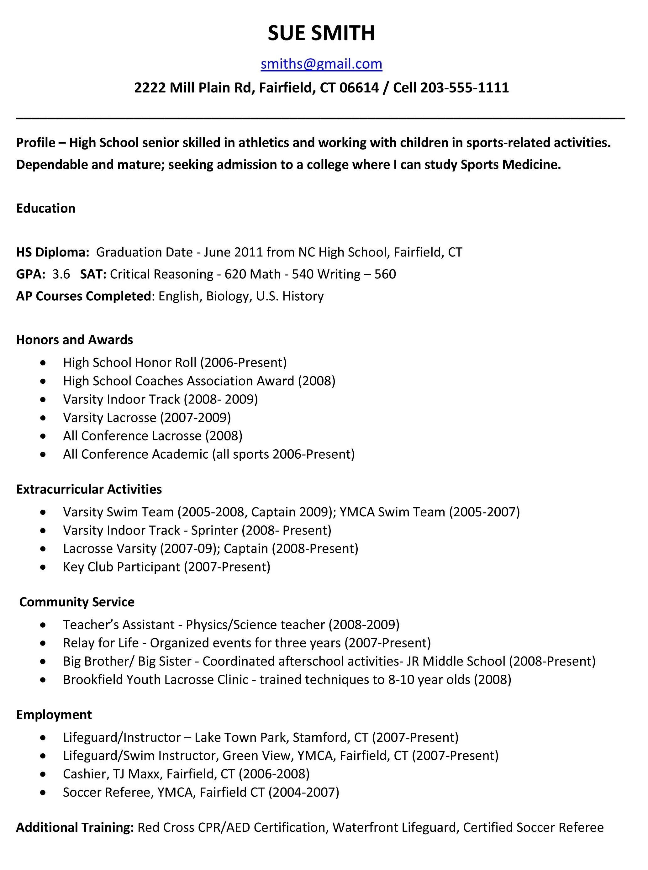 high school resume examples high school resume example as example of