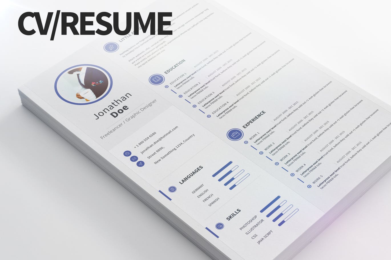 template resume free a resume template best cv resume templates of