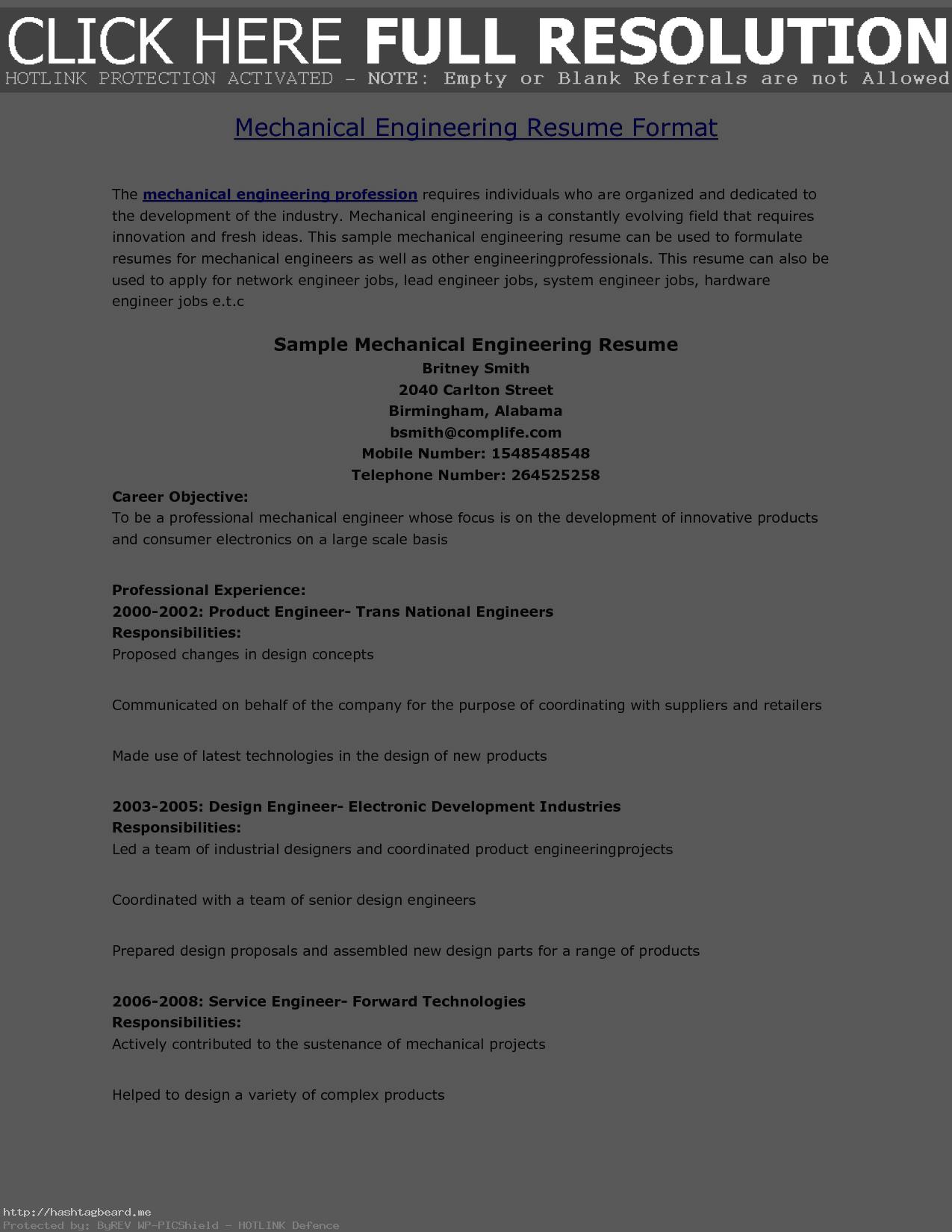 diploma mechanical engineering resume format for study best looking