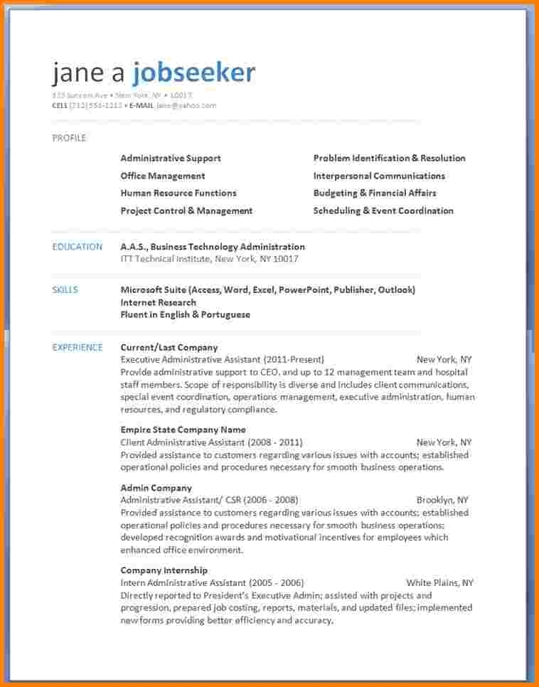 sample resume format 2013 best professional resumes letters